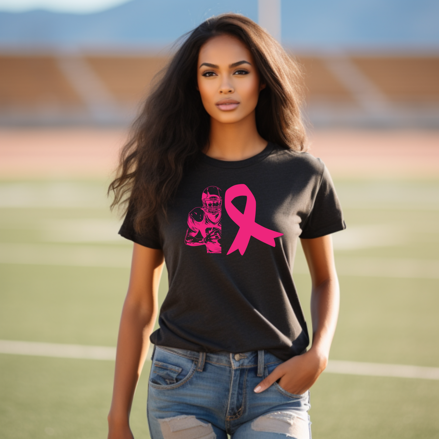 Football Game Day Gear with a Pink Twist