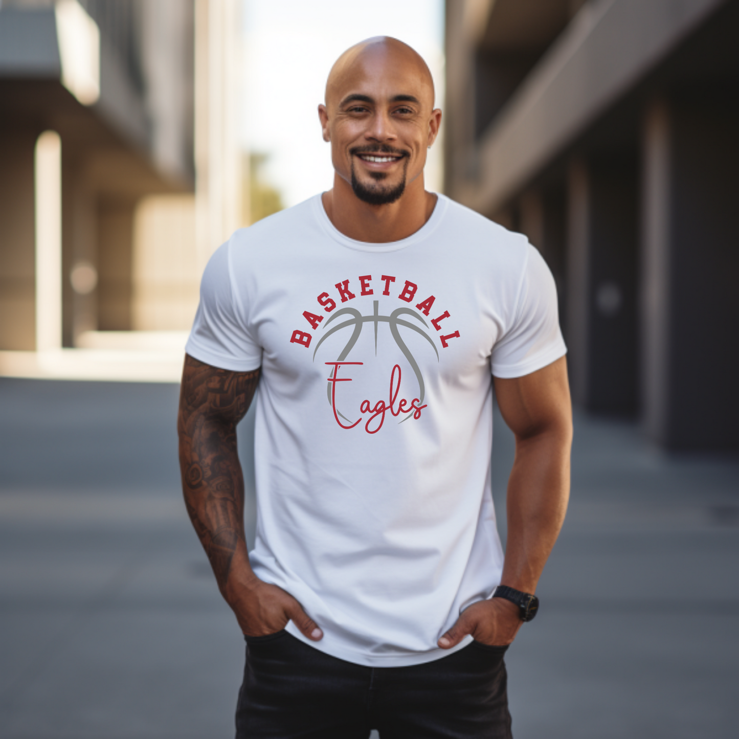 Eagles Pride: Stylish Basketball Team Tee