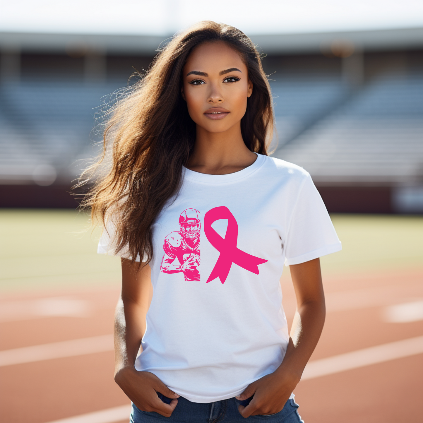 Football Game Day Gear with a Pink Twist